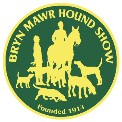 circular bryn mawr hound show logo green and yellow